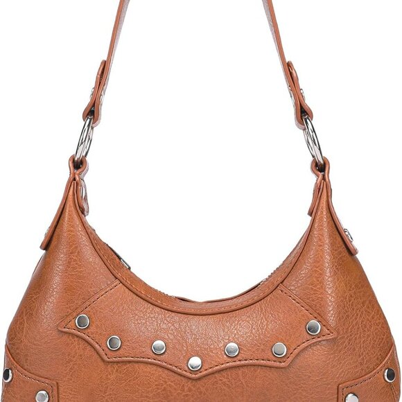 Chic Crescent Mini Purse with Bat-Wing Design - Perfect for Goth Enthusiasts - Picture 1 of 7